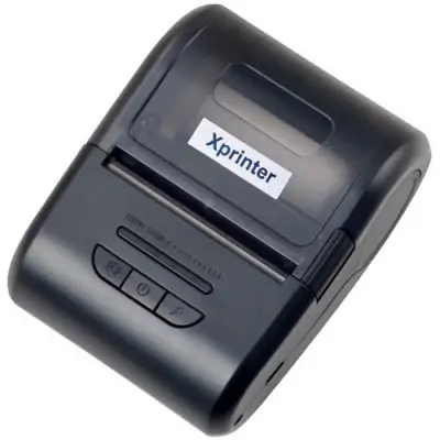 Принтер чеків мобільний Xprinter XP-P210 Bluetooth+USB 58мм, без обрізу, чорний